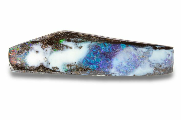 Electric Blue Boulder Opal Cabochon - Queensland, Australia #280095